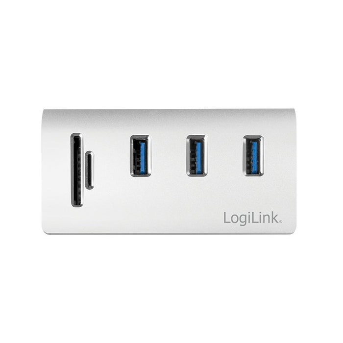 EAN 4052792053029 - LogiLink CR0045 hub de interfaz USB 3.2 Gen 1 (3.1 Gen 1) Type-A 5000 Mbit/s Plata imagen 3