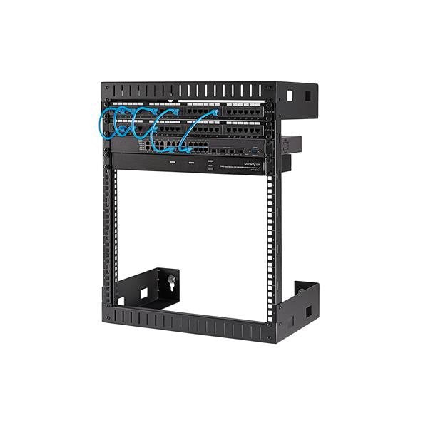 EAN 65030872225 - StarTech.com RK12WALLO armario rack Bastidor de pared Negro imagen 6