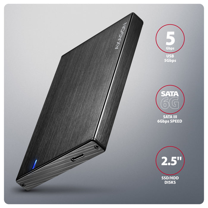 EAN 8595247908919 - Axagon Carcasa de disco duro/SSD Negro 2.5" imagen 2