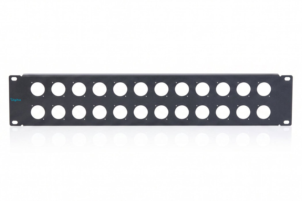 EAN 4016032510635 - Digitus 2U rack panel for 24 x D-Type modules Panel de conectores imagen 3