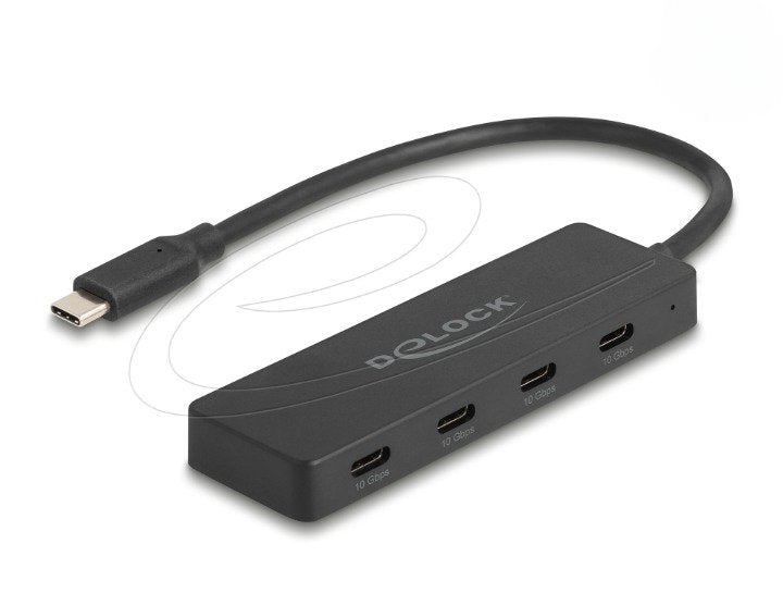 EAN 4043619643226 - DeLOCK 64322 hub de interfaz USB 3.2 Gen 2 (3.1 Gen 2) Type-C 10000 Mbit/s Negro imagen 1