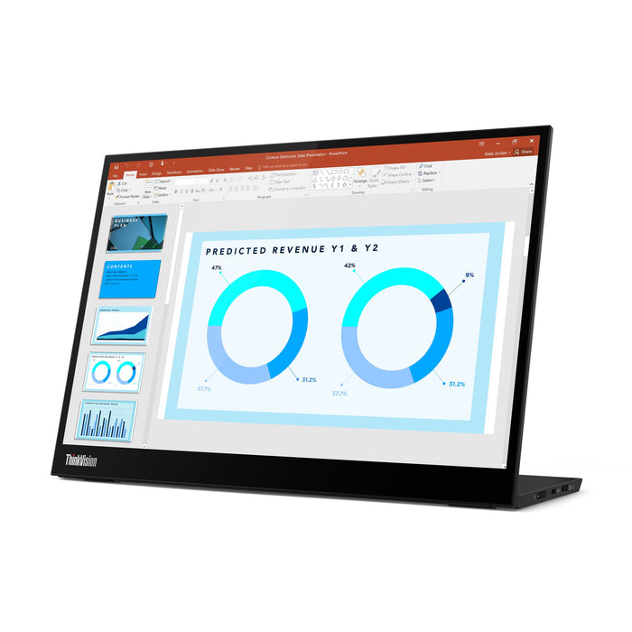 EAN 0196380023057 - Lenovo ThinkVision M14d pantalla para PC 35,6 cm (14") 2240 x 1400 Pixeles 2.2K LED Negro imagen 5