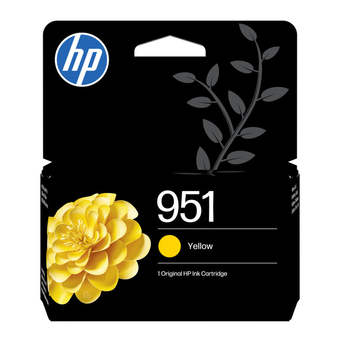 EAN 0888182554180 - HP 951 Yellow Original Ink Cartridge cartucho de tinta 1 pieza(s) Rendimiento estándar imagen 1