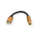 EAN 7630049617025 - ROLINE 12.03.3223 cable de teléfono móvil Negro, Oro 0,13 m USB C 3,5mm imagen 4