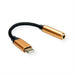 EAN 7630049617025 - ROLINE 12.03.3223 cable de teléfono móvil Negro, Oro 0,13 m USB C 3,5mm imagen 3