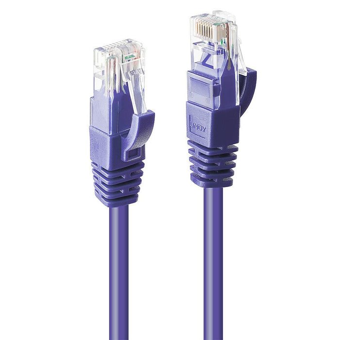 EAN 4002888481212 - Lindy 48121 cable de red Púrpura 0,5 m Cat6 U/UTP (UTP) imagen 1