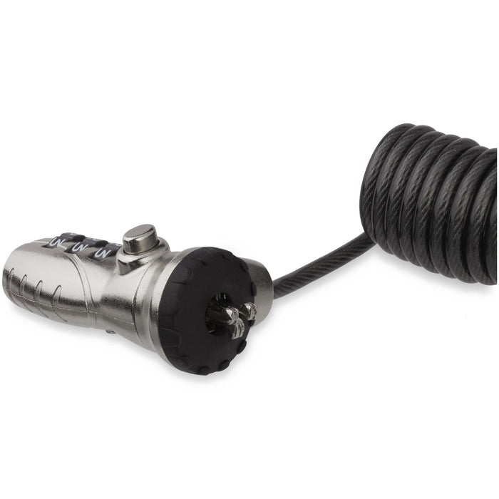 EAN 0065030880855 - StarTech.com LTLOCK3DCOIL cable antirrobo Negro, Acero inoxidable 1,8 m imagen 2