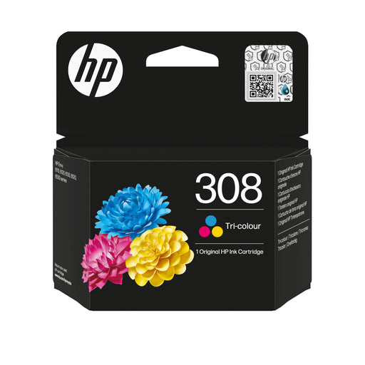 EAN 199764692214 - HP 308 Tri-color Original Ink Cartridge cartucho de tinta 1 pieza(s) Rendimiento estándar Cian, Magenta, A imagen 1