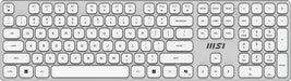 EAN 4711377422420 - MSI FORGE K210 W COMBO WHITE US teclado Ratón incluido Hogar / Oficina USB QWERTY Inglés de EE. UU. Blanc imagen 1