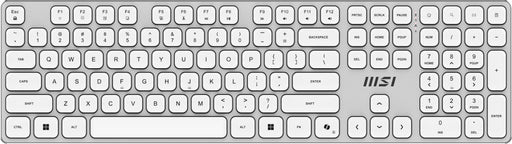 EAN 4711377422420 - MSI FORGE K210 W COMBO WHITE US teclado Ratón incluido Hogar / Oficina USB QWERTY Inglés de EE. UU. Blanc imagen 1