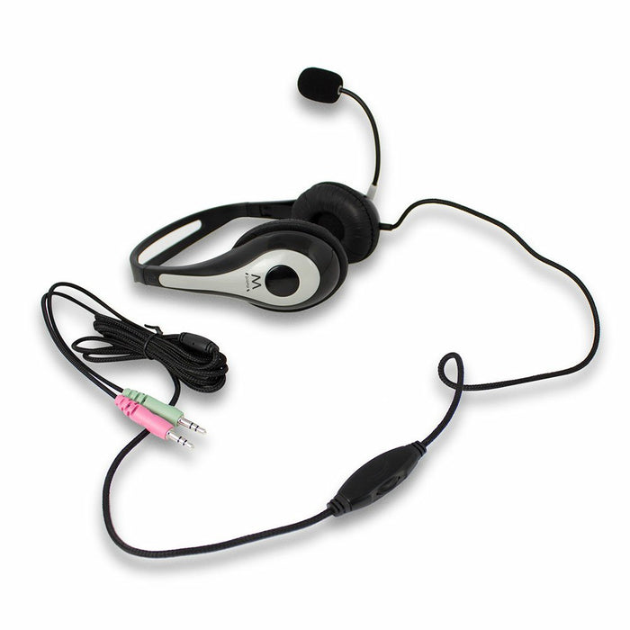 EAN 8054392614224 - Ewent EW3562 auricular y casco Auriculares Alámbrico Diadema Llamadas/Música Negro, Plata imagen 4