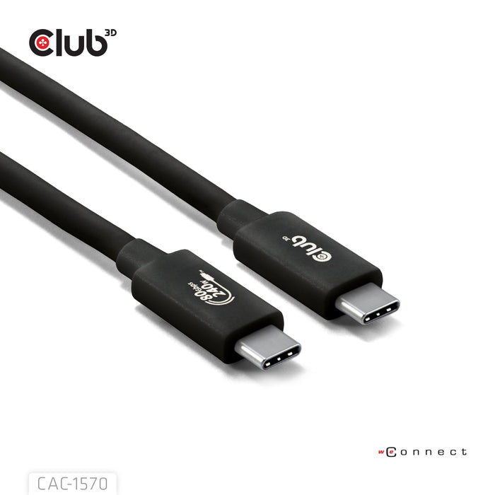 EAN 8719214473266 - CLUB3D CAC-1570 cable USB USB4 Gen 2x2 1,2 m USB C Negro imagen 4
