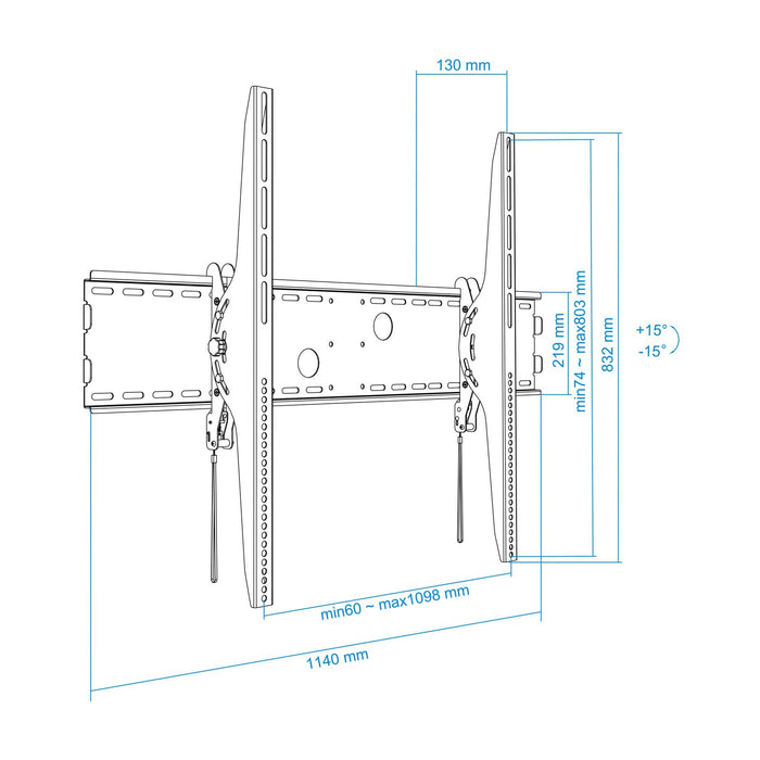 EAN 8433281008397 - TooQ LP42130T-B soporte para TV 2,54 m (100") Negro imagen 8