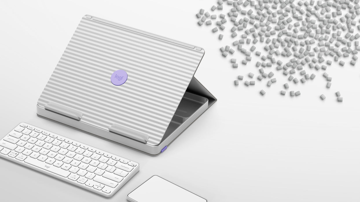 EAN 5099206107991 - Logitech Casa Pop-Up Desk AZERTY Francés Bluetooth Plata, Blanco imagen 6