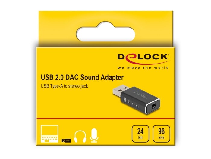 EAN 4043619680016 - DeLOCK 68001 cambiador de género para cable USB 2.0 Type-A 3.5 mm 4 pin Negro imagen 5
