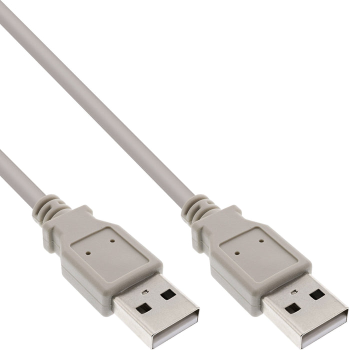 EAN 4043718027873 - InLine 34330H cable USB 3 m USB A 0,48 Gbit/s Beige imagen 1