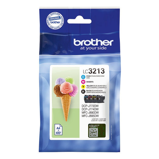 EAN 4977766780179 - Brother LC3213VALDR cartucho de tinta 4 pieza(s) Original Alto rendimiento (XL) Negro, Cian, Magenta, Ama imagen 1