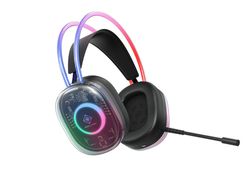 EAN 5706470154537 - Deltaco Gaming GAM-186 auricular y casco Auriculares Alámbrico Diadema Juego USB tipo A Negro, Transparen imagen 2
