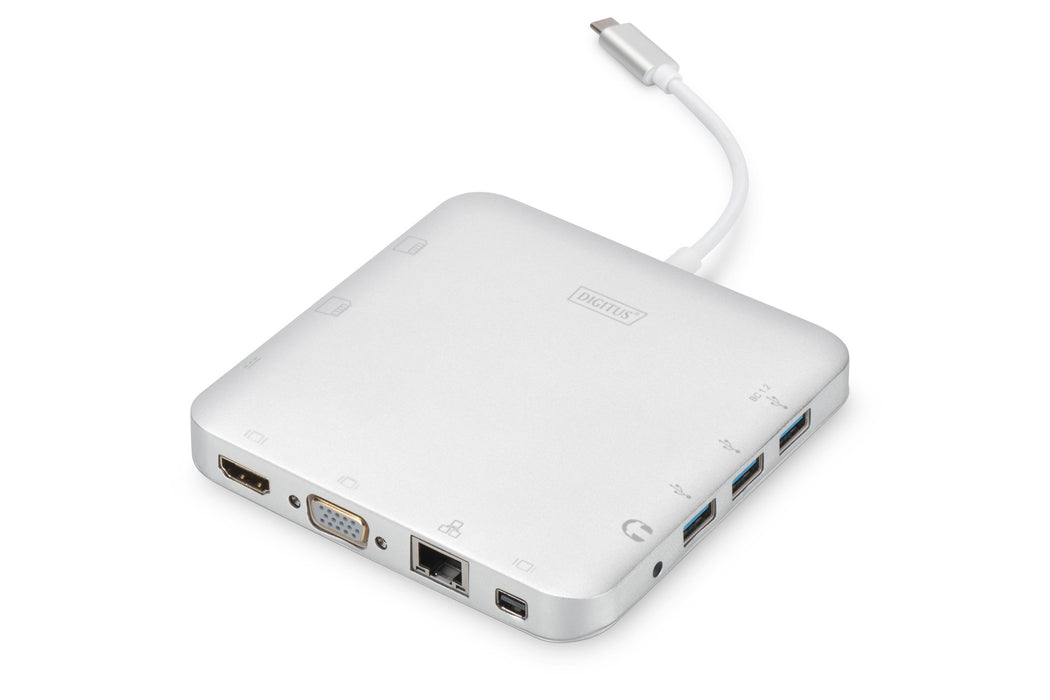 EAN 4016032435396 - Digitus DA-70863 base para portátil y replicador de puertos Alámbrico USB 3.2 Gen 2 (3.1 Gen 2) Type-C Pl imagen 1