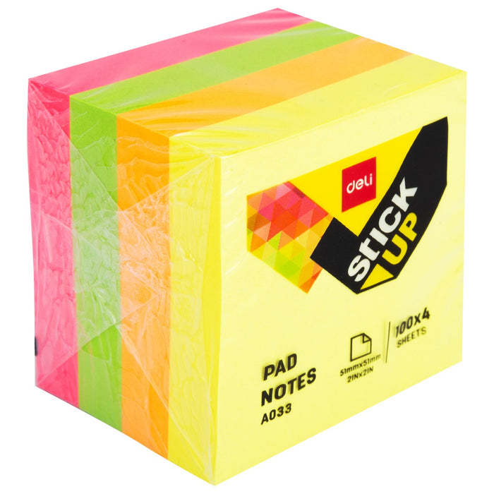 EAN 6935205399878 - Deli EA03303 pestaña autoadhesiva 100 hojas Rosa, Naranja, Amarillo, Rojo, Verde imagen 4