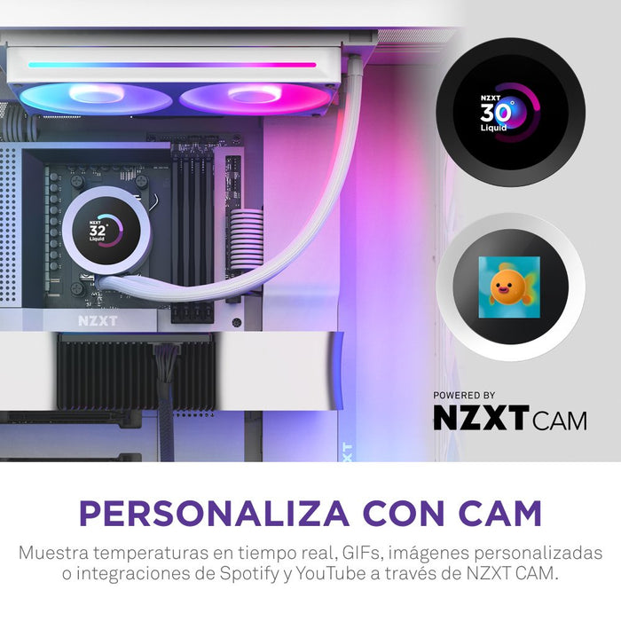 EAN 5056547205229 - NZXT Kraken Plus RGB 240 Procesador Sistema de refrigeración líquida todo en uno 12 cm Blanco imagen 5