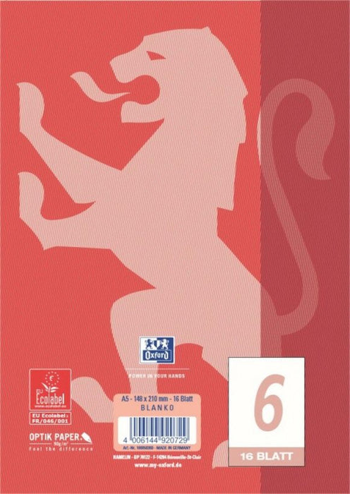 EAN 4006144920729 - Oxford 100050369 cuaderno y block A5 Rojo imagen 3
