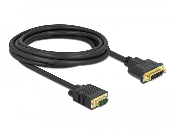 EAN 4043619867585 - DeLOCK 86758 adaptador de cable de vídeo DVI-A VGA (D-Sub) Negro imagen 1