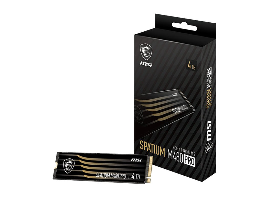 EAN 4711377105620 - MSI SPATIUM M480 PRO PCIE 4.0 NVME M.2 4TB unidad de estado sólido PCI Express 4.0 3D NAND imagen 1