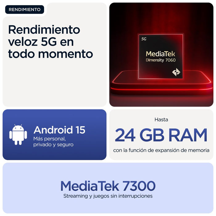 EAN 0840023292170 - Motorola moto g56 5G 17,1 cm (6.72") Ranura híbrida Dual SIM Android 15 USB Tipo C 8 GB 256 GB 5200 mAh A imagen 17
