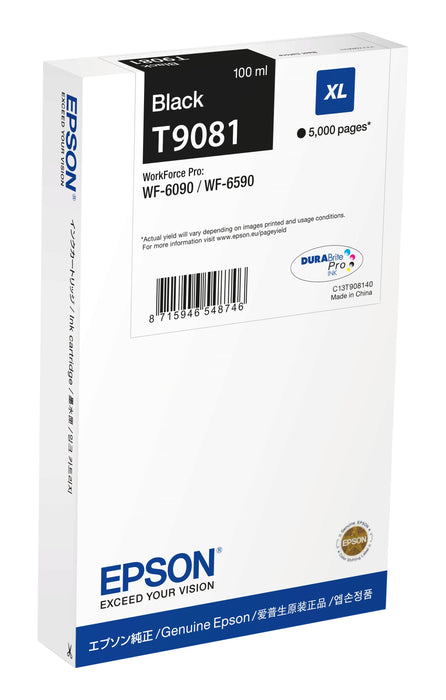 EAN 8715946726991 - Epson C13T90814N cartucho de tinta 1 pieza(s) Original Alto rendimiento (XL) Negro imagen 1