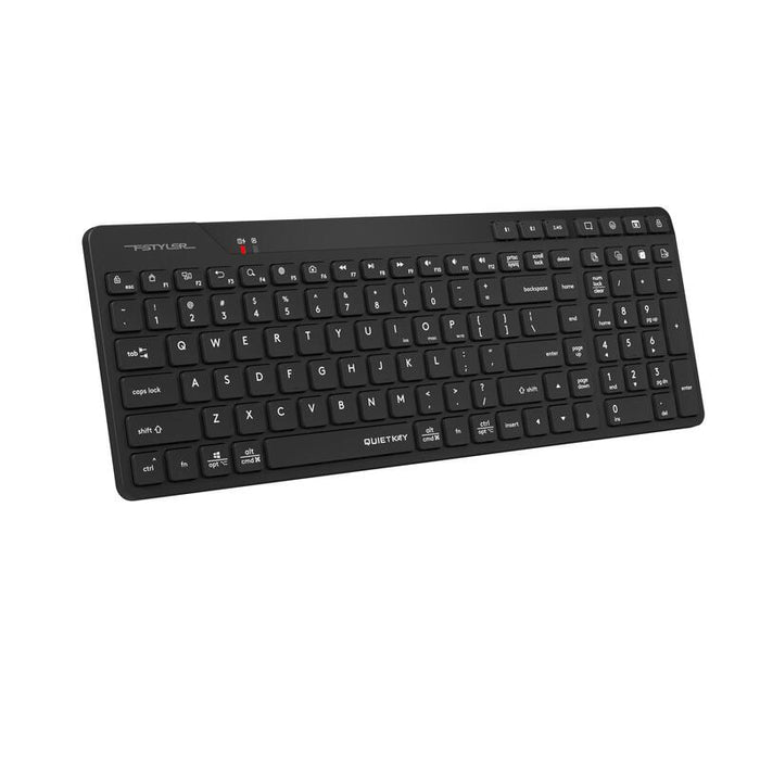 A4tech Keyboard Fstyler Fbk27cas Negro 2.4ghz+Bt Silent