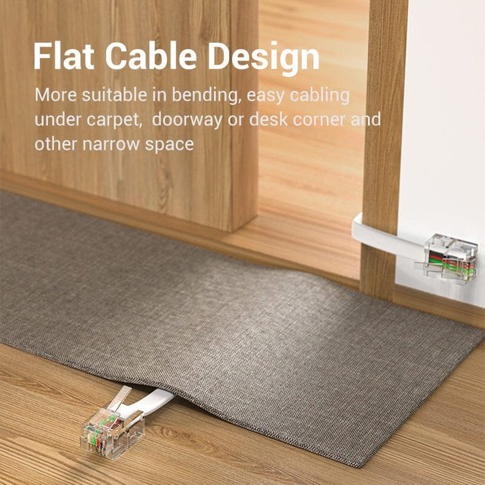 EAN 6922794763487 - Vention IQBWJ cable telefónico 5 m Blanco imagen 4