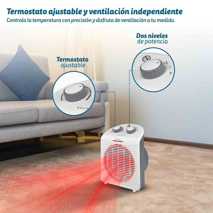 EAN 8426156018607 - Grunkel WB-2000PLUSBL Interior Gris Oscuro 2000 W Ventilador eléctrico imagen 3