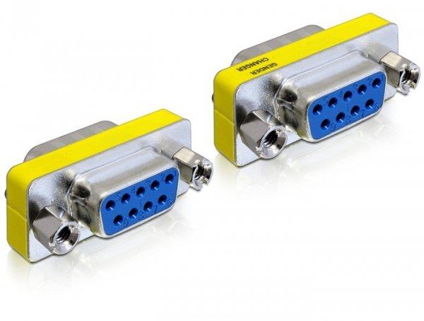 EAN 4043619650088 - DeLOCK 65008 cambiador de género para cable Sub-D9 Azul, Plata imagen 1