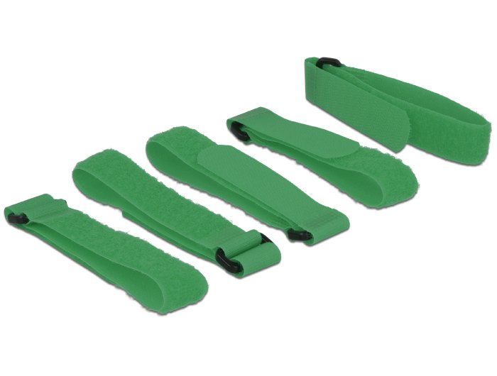 EAN 4043619187065 - DeLOCK 18706 velcro Verde 5 pieza(s) imagen 1