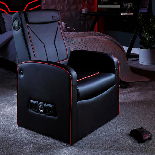 EAN 0094338220216 - X Rocker 2022021 silla para videojuegos Silla gaming Asiento acolchado Negro, Rojo imagen 1