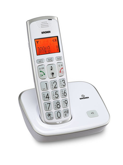 EAN 8015908731613 - Brondi Bravo Gold Teléfono DECT Identificador de llamadas Blanco imagen 2