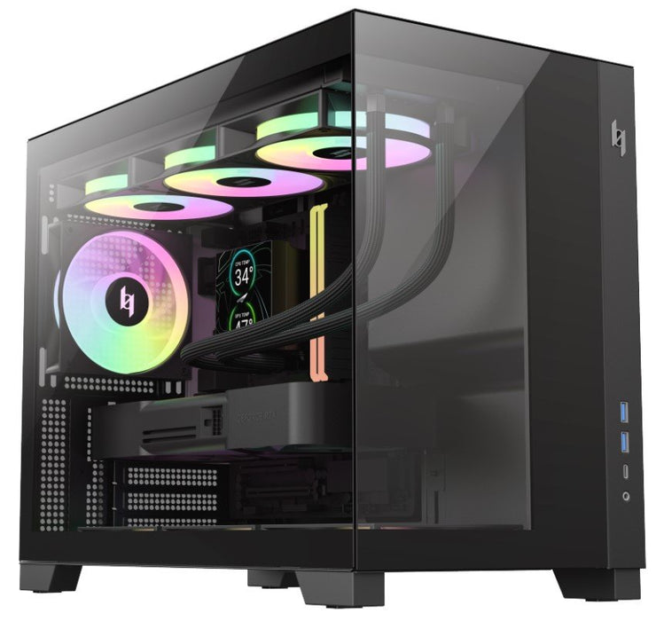 EAN 6931858712026 - GameMax NEX C33 BK carcasa de ordenador Negro imagen 13