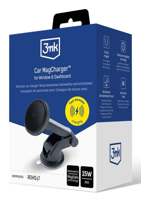 EAN 5903108583411 - 3MK HRT182090 cargador de dispositivo móvil Smartphone Negro USB Cargador inalámbrico Carga rápida Interi imagen 9