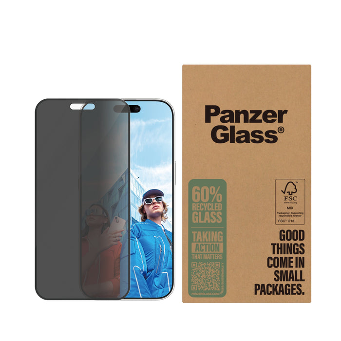 EAN 5715685002502 - PanzerGlass ® 2-Way Privacy Screen Protector iPhone 16 Pro | Ultra-Wide Fit | Bulk Protector de pantalla  imagen 2