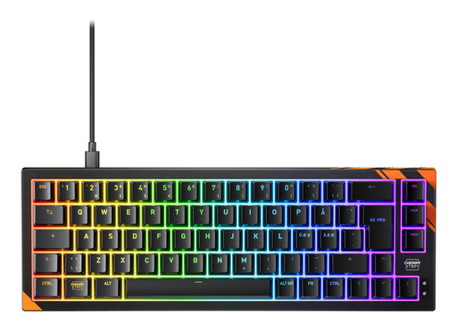 EAN 4025112121746 - CHERRY K5 PRO TMR COMPACT teclado Juego USB QWERTY Nórdico Negro, Naranja imagen 1
