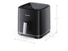 EAN 4550556103541 - Sharp AF-GS552AE-B Sencillo 5,5 L Independiente 1650 W Freidora de aire caliente Negro, Plata imagen 4