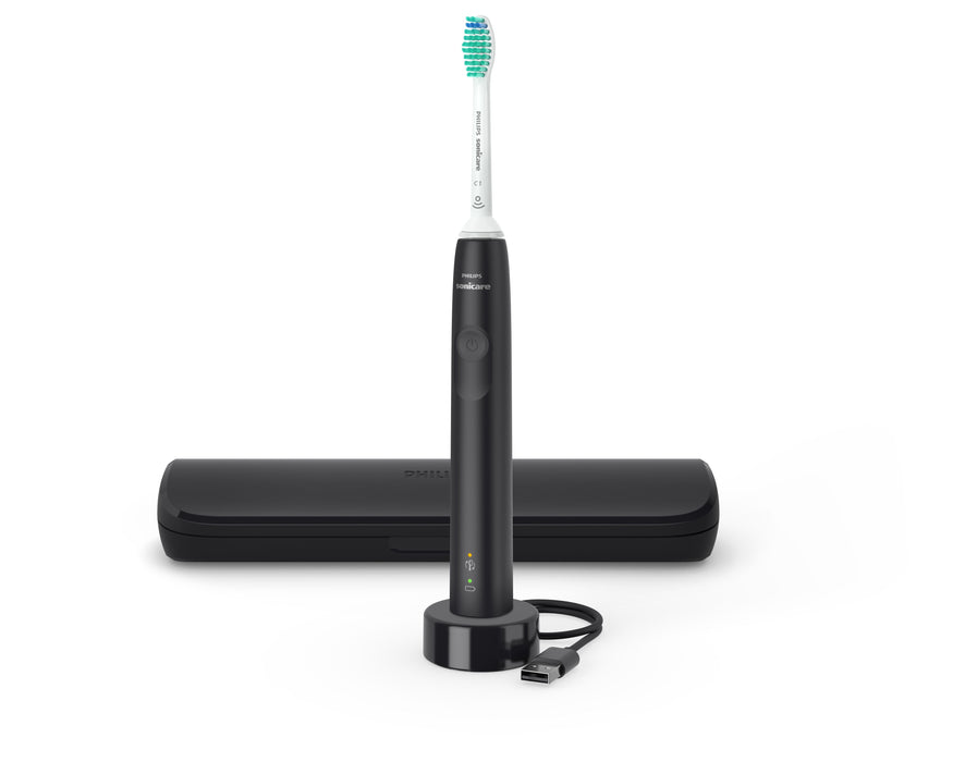 EAN 8710103985679 - Philips 3100 series HX3673/14 cepillo eléctrico para dientes Adulto Cepillo dental sónico Negro imagen 1