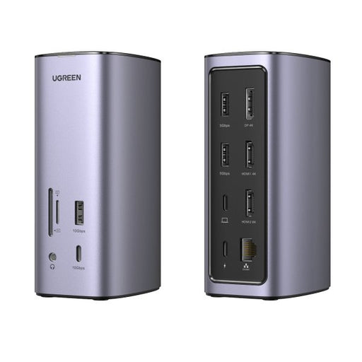 EAN 6957303893256 - Ugreen USB-C Docking Station 12-in-1 Alámbrico Plata imagen 1