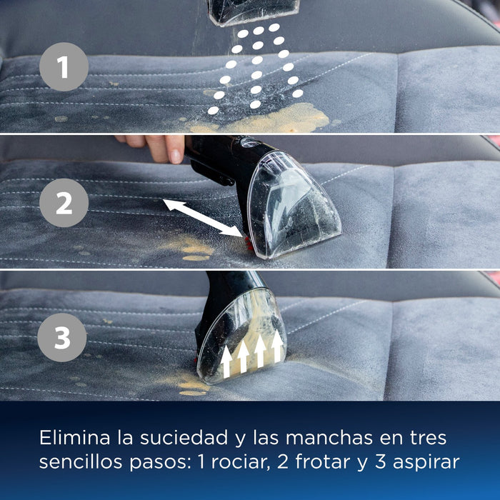EAN 0011120272307 - Bissell SpotClean Plus máquina de limpieza de alfombras Húmedo Negro, Transparente imagen 7