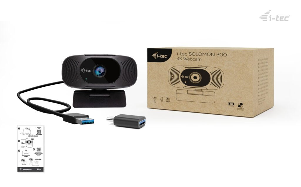 EAN 8595611707896 - i-tec SOLOMON 300 cámara web 8,29 MP 3840 x 2160 Pixeles USB Negro imagen 10