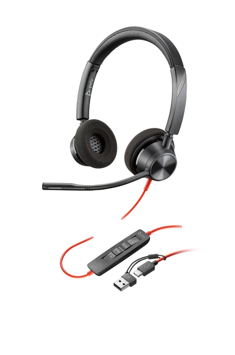 EAN 0197498429090 - HP Poly Blackwire 3320 Stereo USB-C Headset +USB-C/A Adapter Alámbrico Diadema Oficina/Centro de llamadas imagen 5