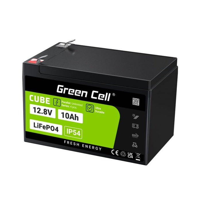 EAN 5904326374898 - Green Cell LFPGC12V10AH batería para sistema ups Fosfato de hierro-litio (LiFePo4) 12,8 V 10 Ah imagen 10