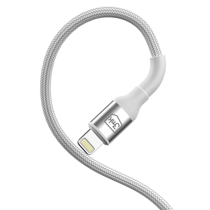 EAN 5903108680325 - 3MK 5903108680325 cable de conector Lightning 1 m Blanco imagen 8