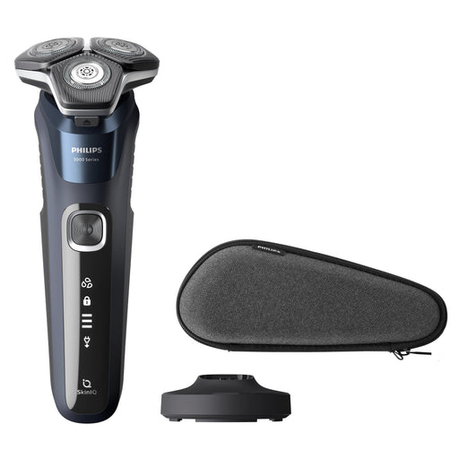 EAN 8720689008037 - Philips SHAVER Series 5000 S5885/35 afeitadora Máquina de afeitar de rotación Recortadora Azul imagen 2